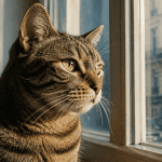 chat qui bave gros plan