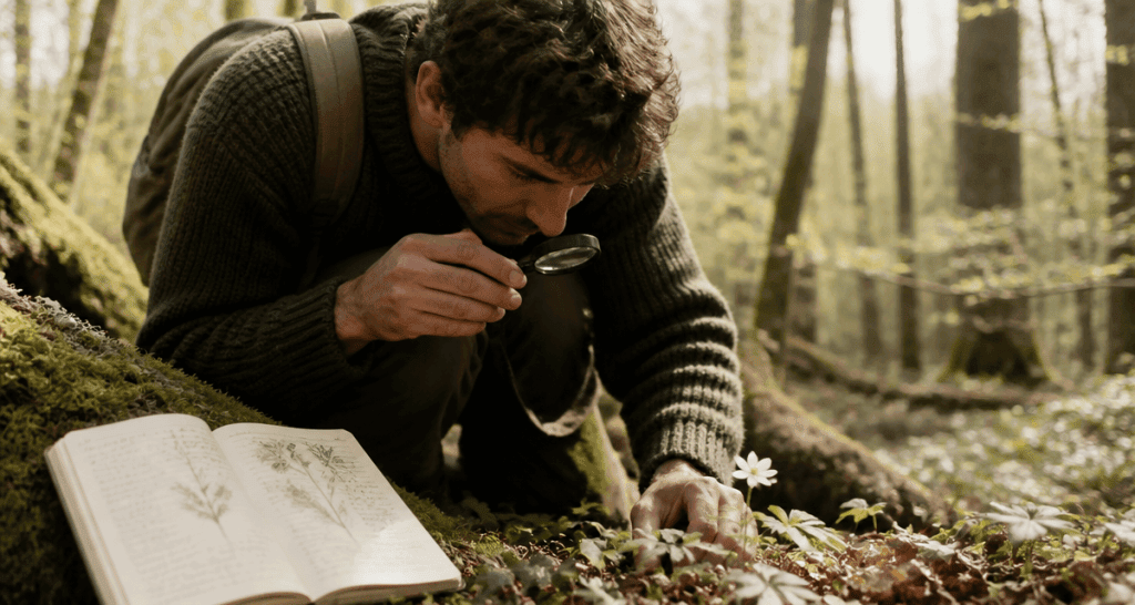 comment reconnaitre une plante botaniste forêt