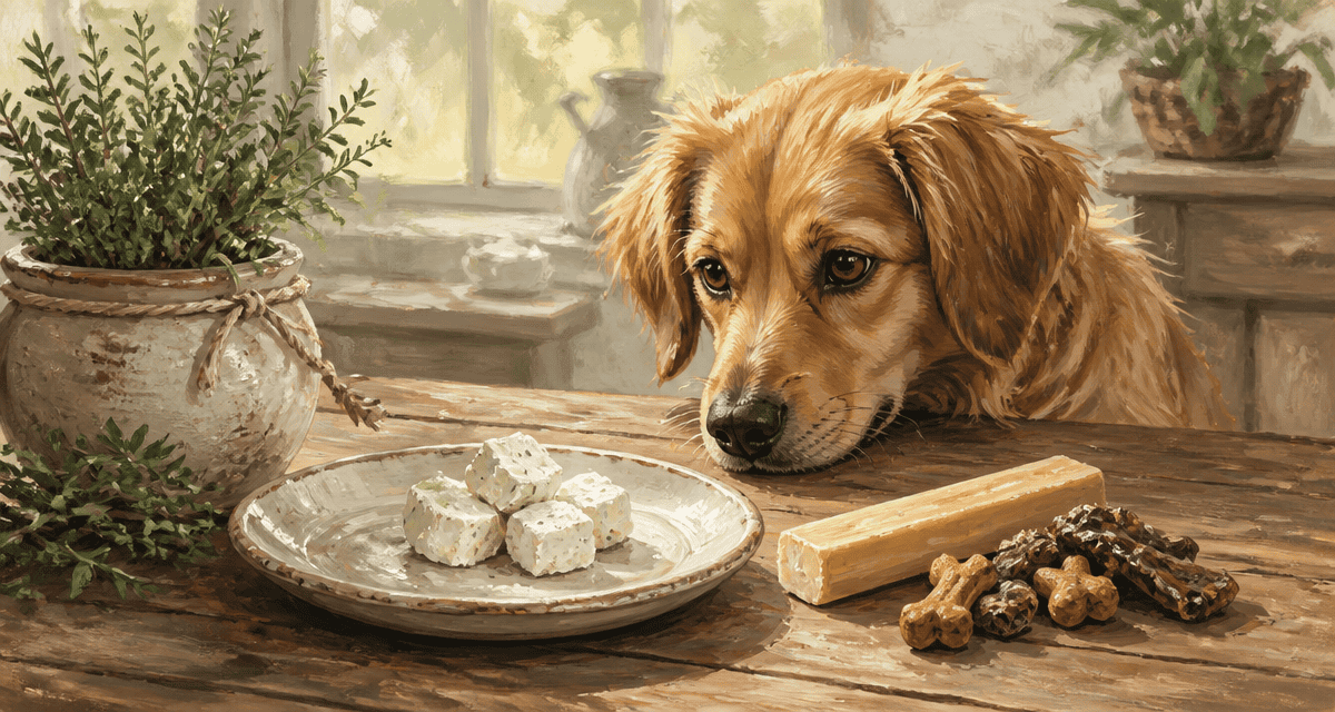 fromage de chevre chien assiette gourmandises