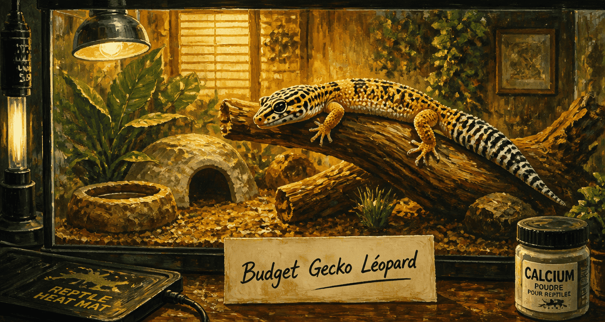 gecko léopard prix, terrarium équipé