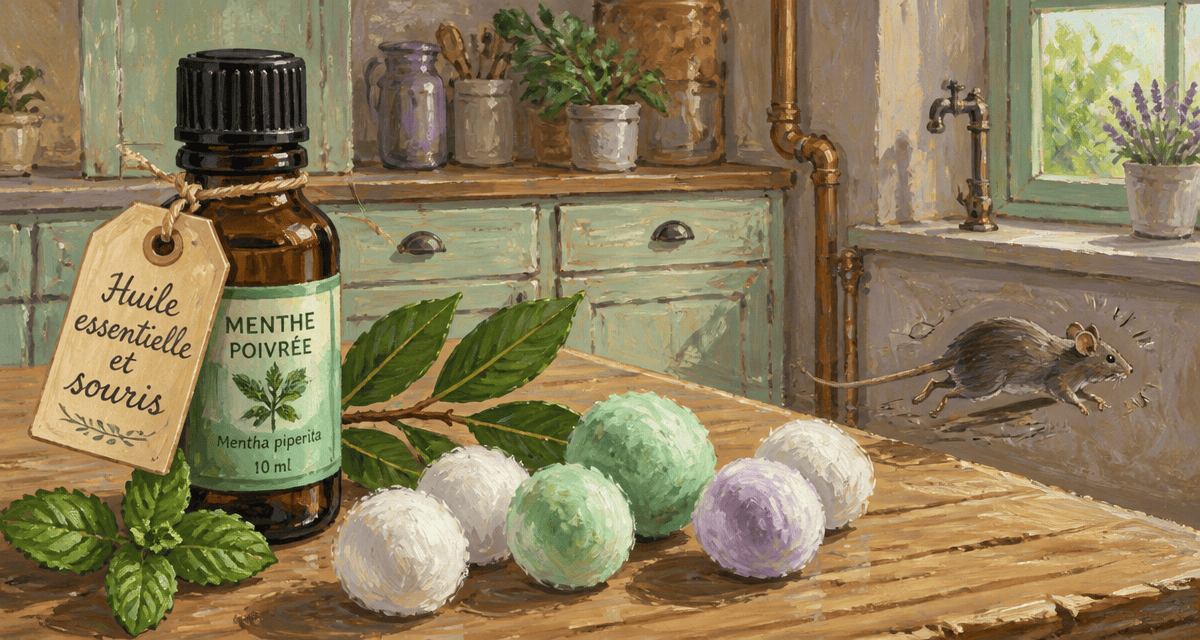 huile essentielle et souris cuisine