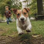 jack russell terrier caractère joue dans un parc