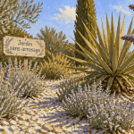 plantes plein soleil sans arrosage dans un jardin méditerranéen