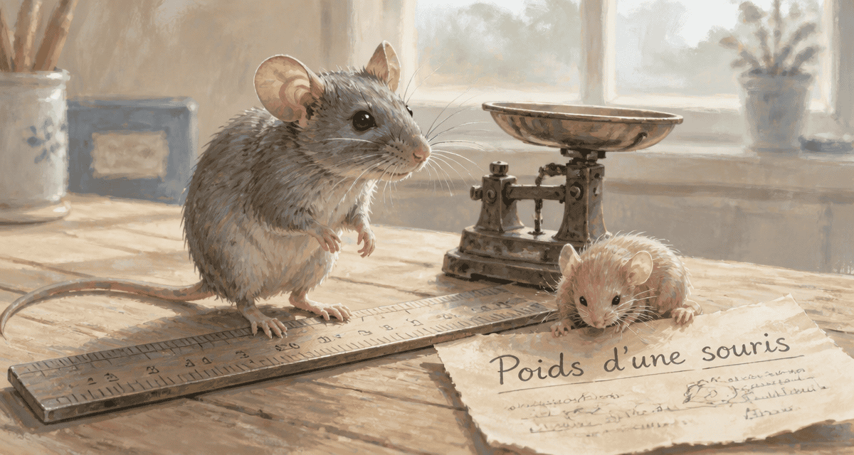 poid d une souris adulte et souriceau