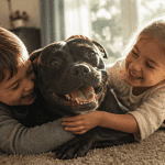 staffordshire bull terrier caractère avec enfants