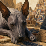 Chien mexicain Xoloitzcuintle sacré, peau nue