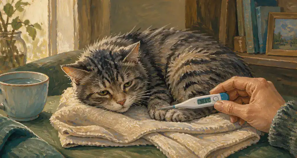 comment savoir si mon chat a de la fievre chat thermometre