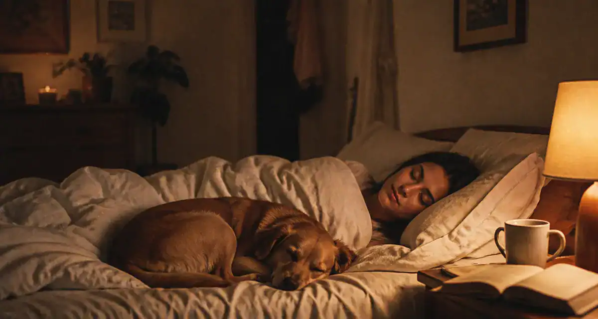 Dormir avec son chien sur le lit