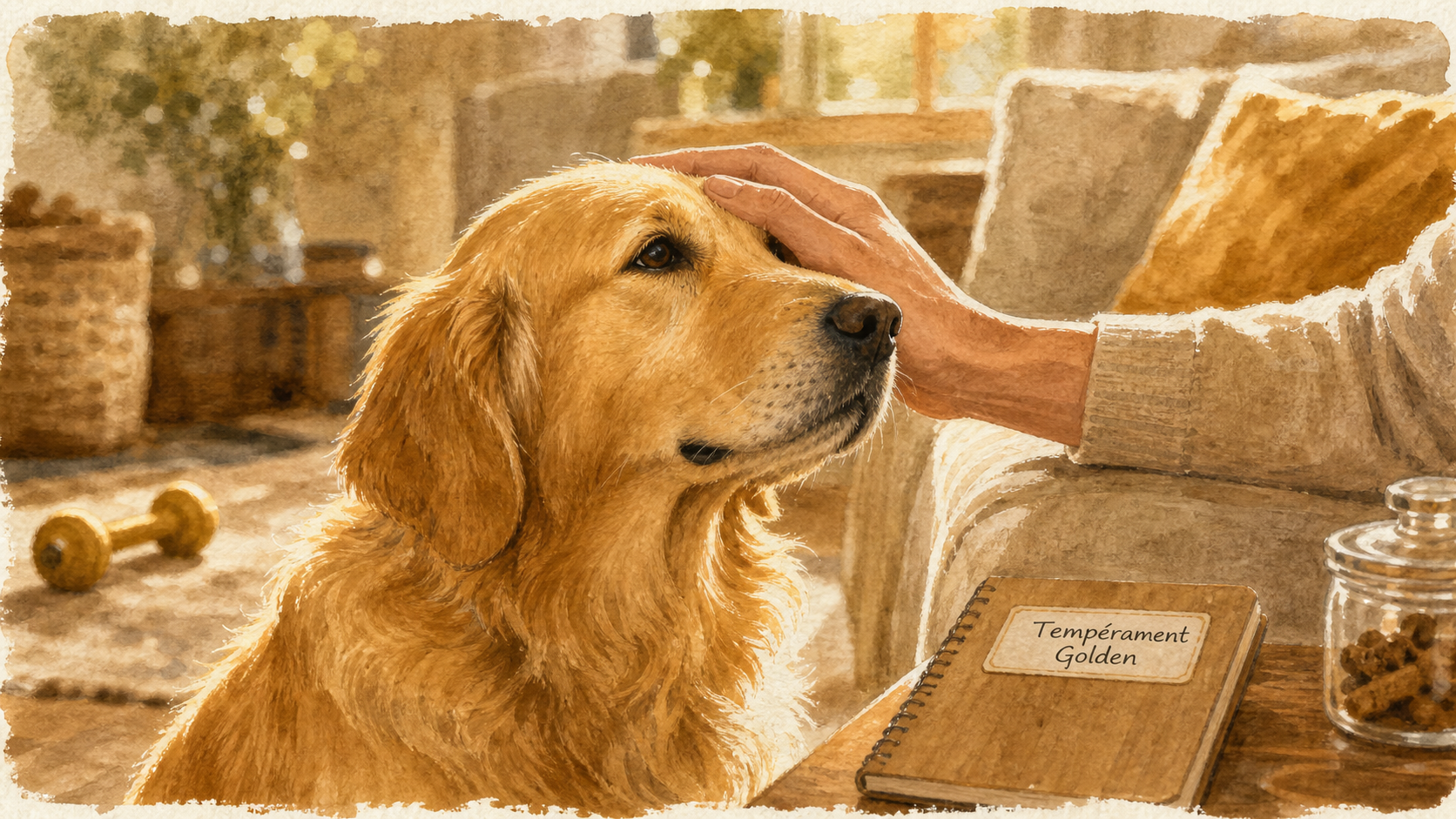 Golden retriever caractère : éducation sur mesure