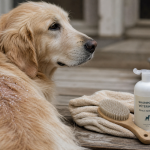 Pellicules chien : squames blanches sur pelage, shampooing vétérinaire