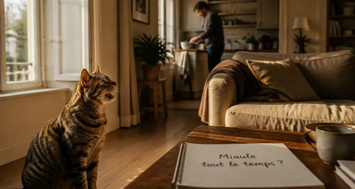 chat miaule pourquoi mon chat miaule tout le temps fenêtre