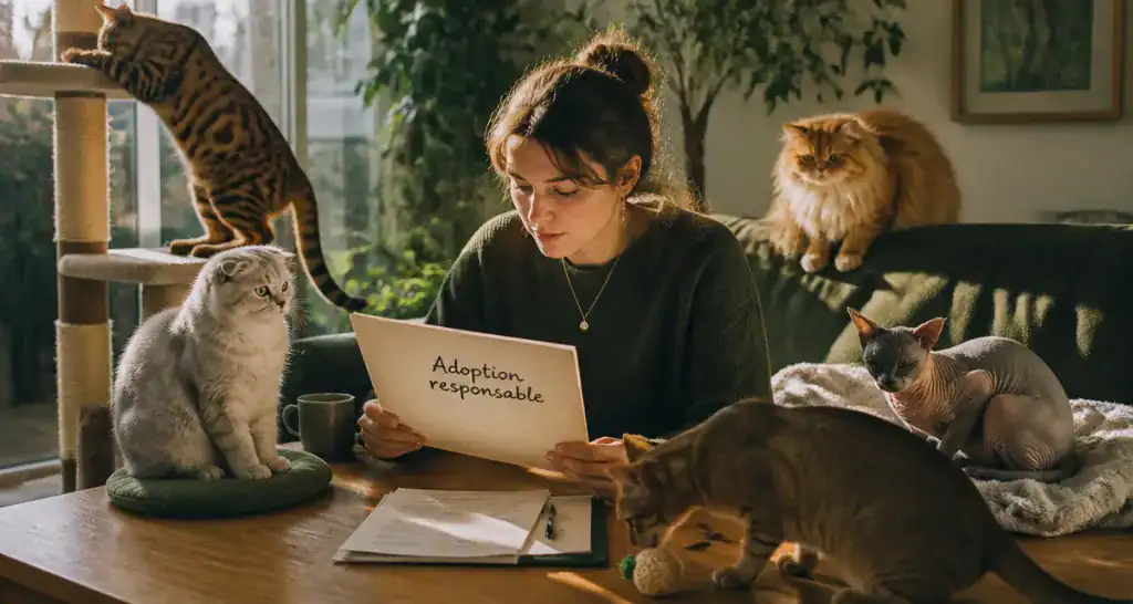 race de chat à éviter cinq chats races adoption