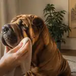sharpay chien entretien pli visage salon
