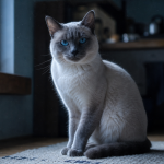 Chat blue point : chats gris aux yeux bleus, yeux bleus intenses