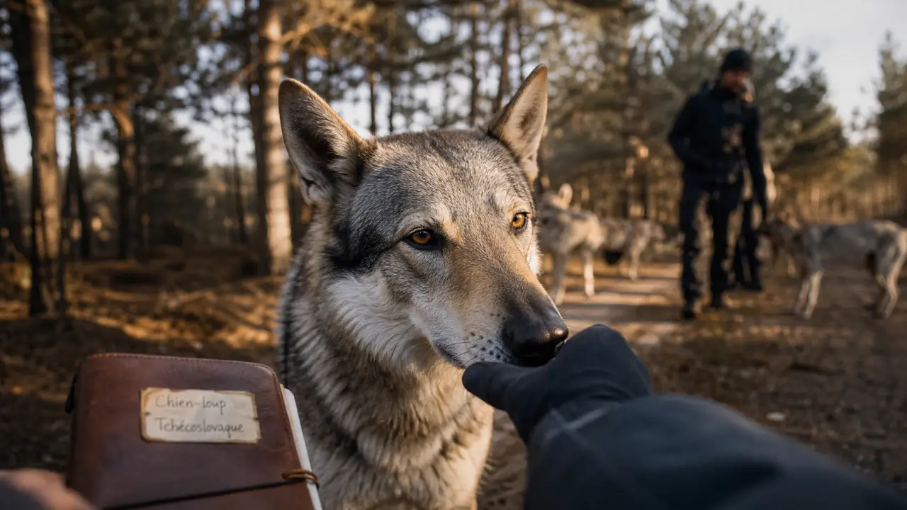 Chien-loup tchécoslovaque, loup tchécoslovaque, photo documentaire.