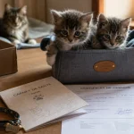Donner des chatons : carnet de santé et certificat de cession avec chatons