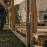Enclos chat extérieur à faire soi-même en palettes, grillage et fixations sûres