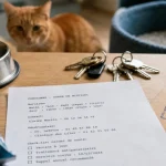 Faire garder son chat : fiche de consignes et carnet de santé