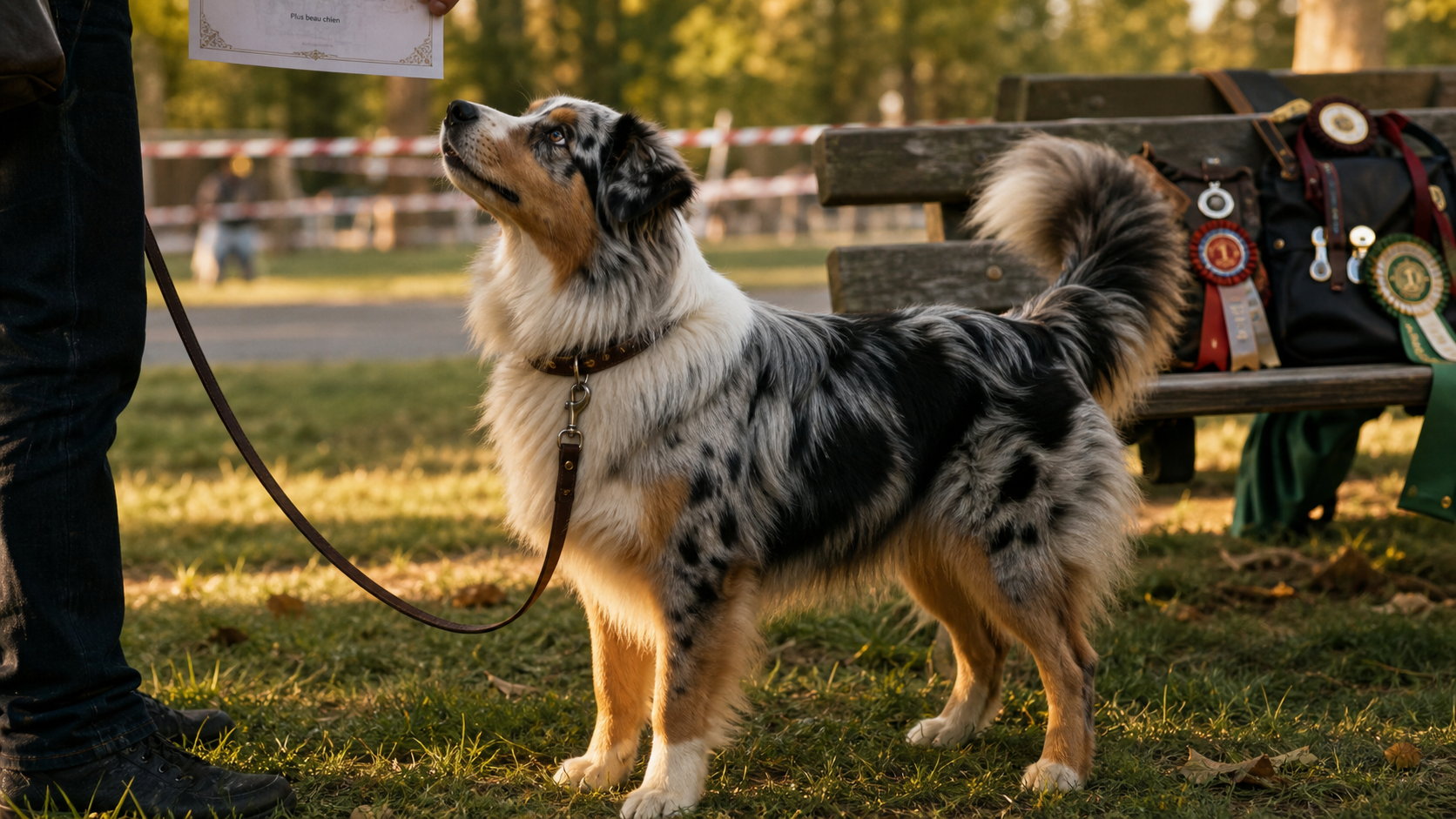 Le plus beau chien du monde : Berger Australien au parc