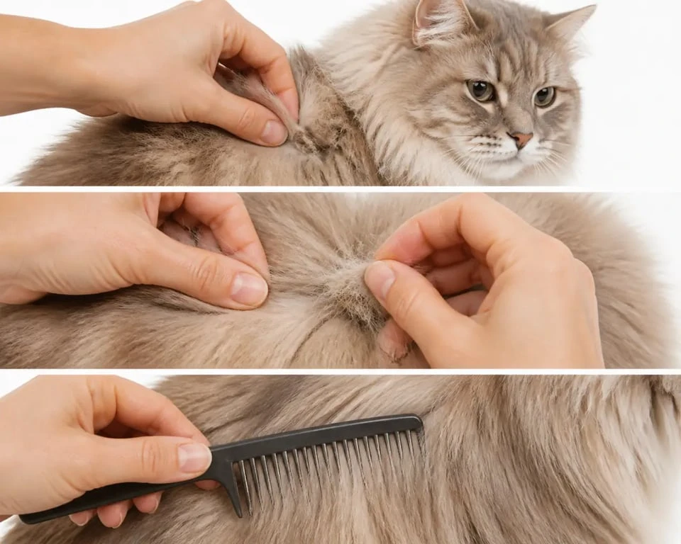 Démêlant pour chat fait maison : étapes pour défaire un nœud en douceur avec les doigts et un peigne