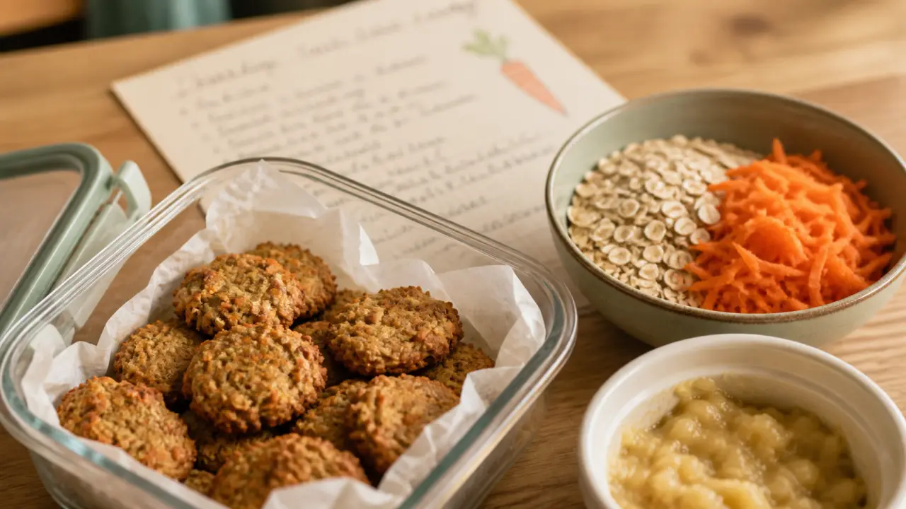 Friandise maison pour chien : biscuits avoine-carotte maison