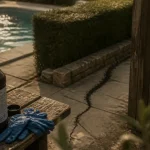Répulsif serpent granulés pour jardin et piscine, barrière 20 cm près d’une piscine