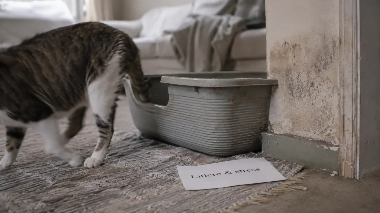 Mon chat pisse partout dans la maison : litière, stress, solutions