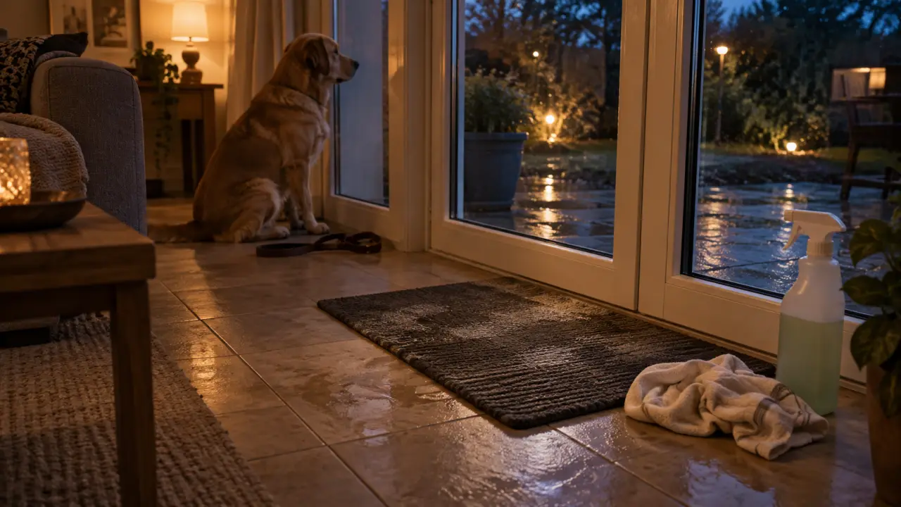 Mon chien refait caca dans la maison la nuit : tapis nettoyé à l’enzymatique