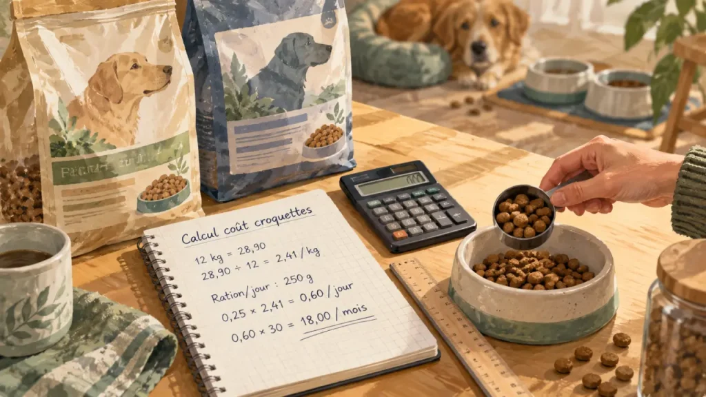 Croquettes proplan chien, ration selon âge et poids