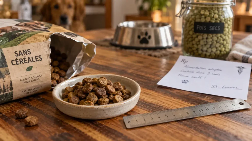 Croquettes sans céréales chien : avis vétérinaire
