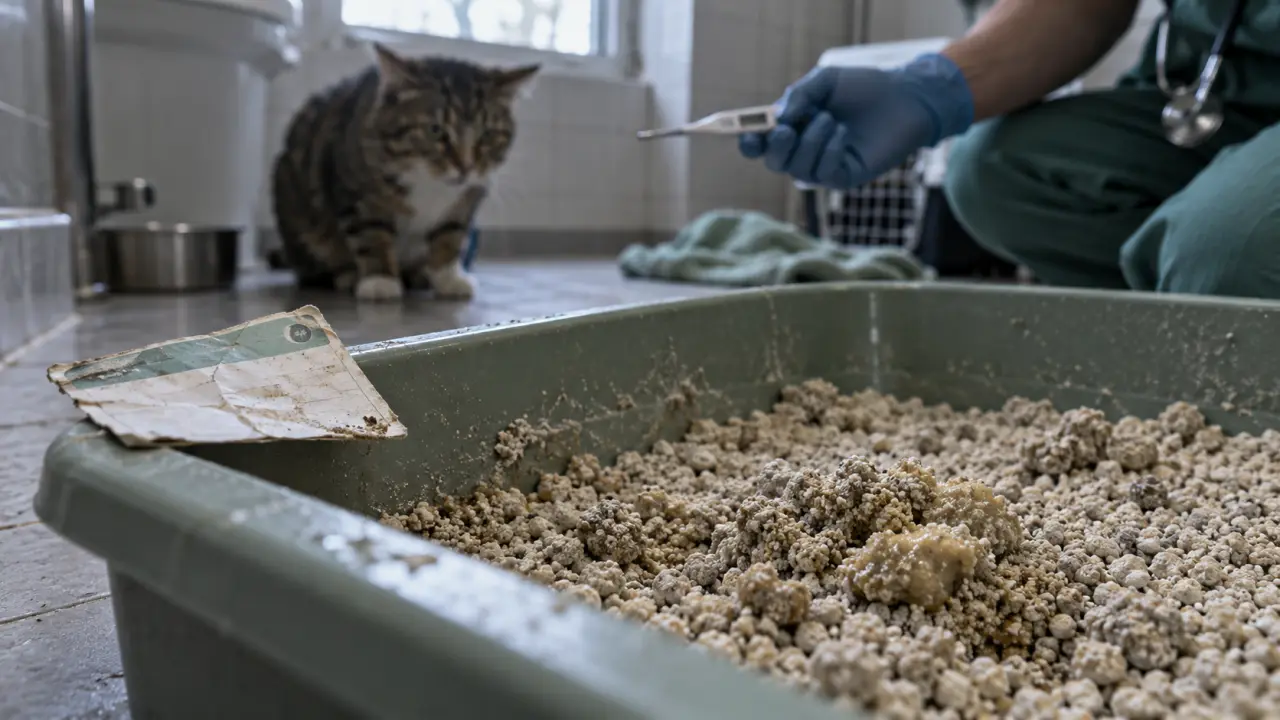 Mon chat urine beaucoup dans sa litière : litière humide, grains et gouttes